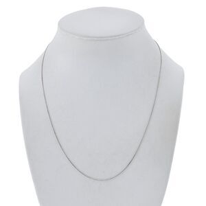 Vintage Sterling Silver 925 1.0mm Cuban Link Chain Necklace 18"